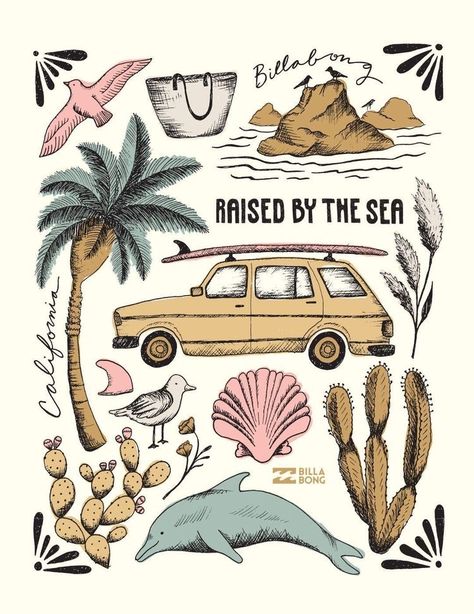 Beach Wall Collage, Surf Poster, 타이포그래피 포스터 디자인, Picture Collage Wall, Photo Wall Collage, Surf Art, Picture Collage, Room Posters, 로고 디자인