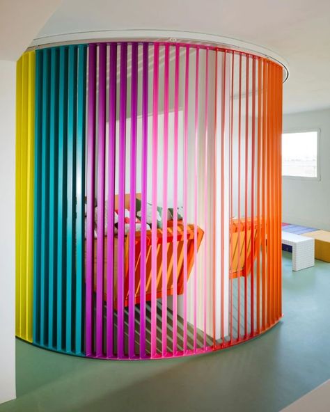 Rainbow Interior, Cannes 2024, Beauty Fair, Mini Apartments, Rainbow House, Office Space Design, Coffee Store, Apartment In Paris, Parisian Apartment