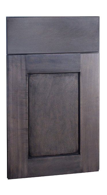 Shaker Maple Slate Slate Gray Kitchen Cabinets, Large Rustic Kitchen, Rustic Style Kitchen, Slate Kitchen, Stained Cabinets, Gray Kitchen Cabinets, Frameless Cabinets, Interior Finishes, Staining Cabinets