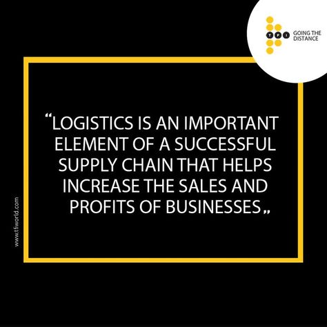 Quote of the day! #logiscticsquote #logisticsUAE #Dubailogistics #logisticservice #flexibleshipment #totalfreightinternational #tfi Logistics Quotes, Transportation Quotes, Economics Notes, Logistics Design, Logistics Transportation, Career Quotes, Did You Know Facts, Content Ideas, Supply Chain