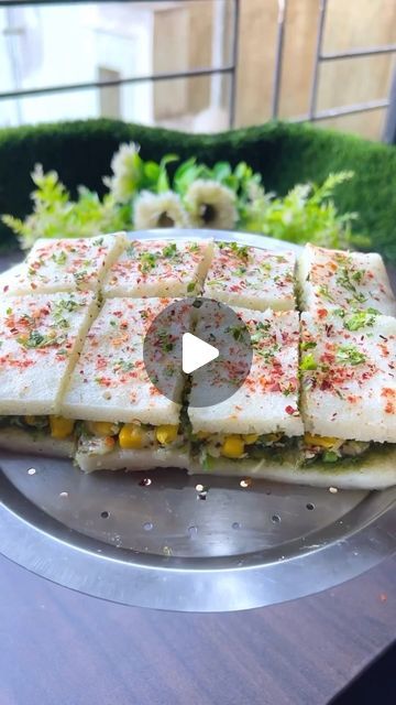 Girish Chhabria on Instagram: "No Bread Chilli Cheese Corn Dhokla Sandwich

Do support us and do like, share, comment and tag your friends and family who would love to try this! 

Also do checkout our story highlights to know products, kitchenware and gadgets which we use in our videos!

Dhokla Batter

Rice 1 cup
Sujji 1/2 cup 
Curd 1 cup
Salt to taste 
Sugar 1tsp

Blend together soaked Rice, Suji, Curd, Salt,  Sugar 
 and let it rest for 15 minutes. Then add fruit salt to it and give it a good mix.
 
👨‍🍳For more updates follow us @agarnishbowl 
👨‍🍳For more updates follow us @agarnishbowl 
☞︎︎︎ Use #agarnishbowl to get featured!! 
. 
. 
❌ Strictly No Repost!! Neither on Instagram nor on any other platforms. 
.

#nobread #chillicheese #corn #dhokla #sandwich #easyrecipes #quickrecipes # Baby Corn Recipe, Bengali Snacks Recipe, Gujrati Snack Recipes, Sandwich Dhokla Recipe, Live Dhokla Recipe, Instant Khaman Dhokla Recipe, Vegetarian Snacks Recipes, Vegetarian Snacks, Healthy Bites