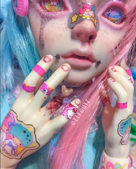 Doll Face Makeup, Pastel Goth Fashion, Fantasy Art Dolls, Yami Kawaii, Kawaii Doll, Smart Doll, Doll Repaint, Monster High Dolls, Pretty Dolls