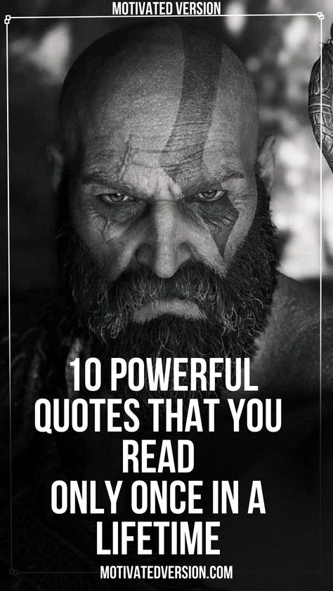 10 Powerful Quotes That You Read Only Once in a Lifetime Lifes Hard Quotes, Power Quotes Men, Badass Quotes Men, Powerful Quotes For Men, Survive Quotes, Bible Verses Strength, Quotes About Magic, Black Power Quote, Quotes One Word