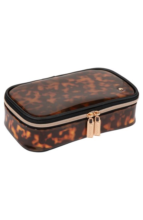 What it is: A clear makeup case with faux-leather trim that's perfectly sized to go anywhere you do, whether it's an overnight trip or a gym sesh. Zip-around closure Synthetic Imported Medium Makeup, Media Makeup, Stephanie Johnson, Clear Makeup, Car Bag, Dope Jewelry, Bags Aesthetic, A Gym, Makeup Bags Travel