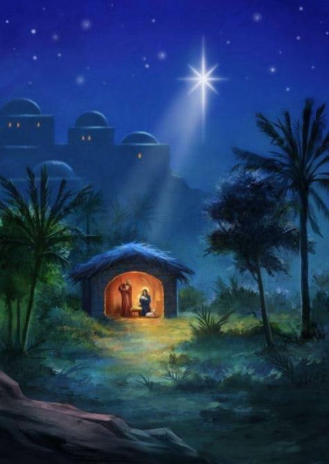 Old Time Christmas, Charity Christmas Cards, The Christmas Story, Timur Tengah, Merry Christmas Pictures, Paid In Full, Bible Pictures, Star Of Bethlehem, Christmas Nativity Scene