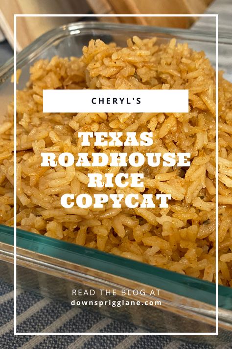 Texas Roadhouse Rice Pilaf Recipe, Texas Roadhouse Rice Copycat, Copycat Texas Roadhouse Rice, Texas Road House Rice, Texas Roadhouse Rice Recipe, Texas Roadhouse Rice, Roadhouse Rice, Texas Roadhouse Seasoned Rice, Texas Rice