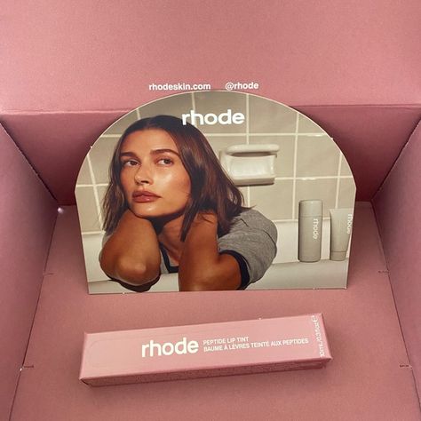 Rhode lip tint Rhode Lip, Rhode Skin, Lip Balm Gloss, Hailey Bieber, Ribbon Colors, Lip Tint, Skin Makeup, Lip Makeup, Womens Makeup