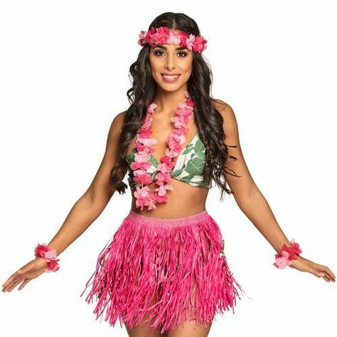 Hawaii Costume, Hawaiian Party Outfit, Hawaiian Costume, Hawaiian Hairstyles, Luau Outfits, Island Party, Aloha Party, Hawaiian Party Decorations, Hawaii Party