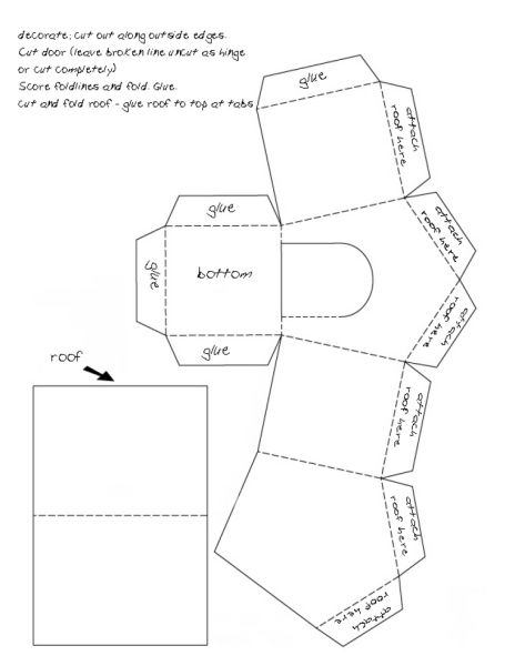 Niche Template Gabarit Paper House Template, Paper Box Template, House Template, Dog Box, Dog House Diy, Paper House, Glitter Houses, Paw Patrol Party, Paw Patrol Birthday