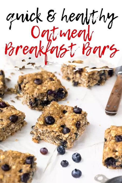 Easy Healthy Oatmeal, Oatmeal Breakfast Bars Healthy, Recipe For Oatmeal, Nut Roll Recipe, Recipe Oatmeal, Chili Lime Dressing, Breakfast Bars Recipe, Strawberry Pop Tart, Healthy Oatmeal Breakfast