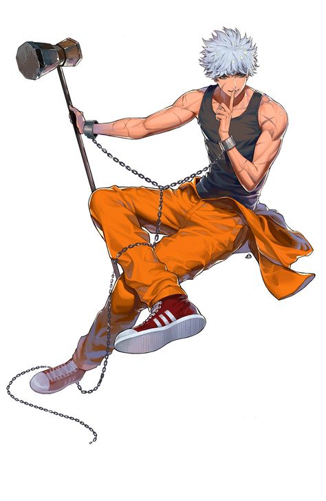 Anime Prisoner Guy, Prison Character Design, Prisoner Character Design, Air Gear Characters, Poses Anime, Oc Ideas, Character Design Male, Anime Oc, Anime Poses