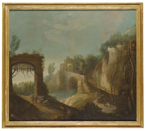 Notion Themes, Ruined Castle, 18th Century Landscape, Classic Landscape, Rococo Art, Travelers Rest, School Gym, River Landscape, Modern Artists