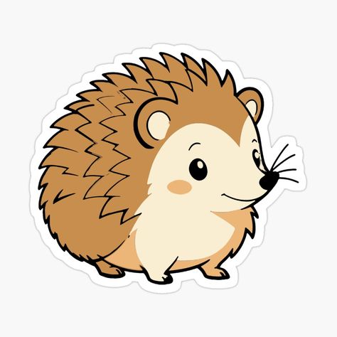 Kawaii Hedgehog, Hedgehog Sticker, Sticker Cute, Animal Stickers, Sticker Collection, Printable Stickers, Aesthetic Art, Cute Stickers, Sticker Design