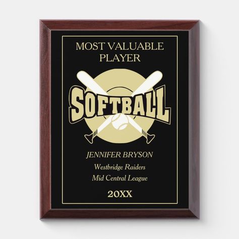 White Bats, Name Maker, Youth Softball, Award Plaques, Award Ideas, Gold Everything, Award Plaque, Back To School Supplies, Wood Plaques