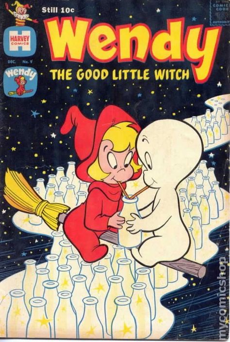 Casper The Ghost, Witch Comic, Harvey Comics, Old Comic Books, Monster Squad, Old School Cartoons, Casper The Friendly Ghost, Cartoon Books, Old Comics