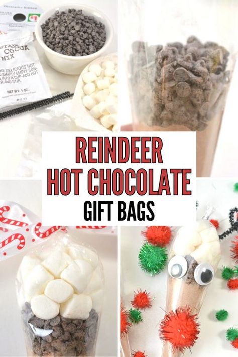 Reindeer Cocoa Bags, Cocoa Reindeer Bags, Hot Coco Reindeer Bags, Hot Chocolate Bags Christmas Gifts, Hot Cocoa Treat Bags, Reindeer Hot Cocoa Bags, Hot Cocoa Reindeer Bags, Hot Chocolate Gift Bags, Reindeer Hot Chocolate Cones