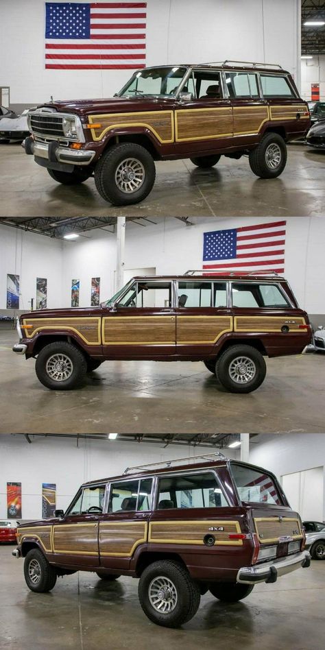 1988 Jeep Grand Wagoneer 1987 Jeep Grand Wagoneer, Jeep Grand Wagoneer Vintage, Vintage Jeep Wagoneer, Grand Wagoneer Interior, His And Hers Cars, Wagoneer Jeep, Beach Jeep, Jeep Wheels, Jeep Grand Wagoneer