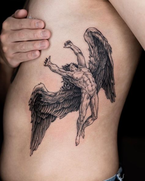 Icarus Tattoos, Tattoos Ideas Female, Kids Tattoo Ideas, Females Tattoos, Led Zeppelin Icarus, Tattoo Design Hand, Led Zeppelin Tattoo, Icarus Tattoo, Tattoo Inspiration Men