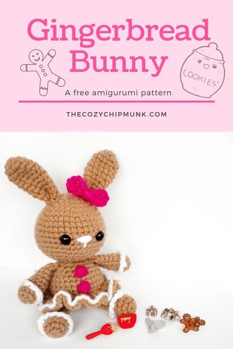 Crocheted Bunnies, Christmas Crochet Amigurumi, Bunnies Crochet, Crochet Figures, Free Christmas Crochet, Beginner Amigurumi, Bunny Patterns, Material Crafts, Amigurumi Projects