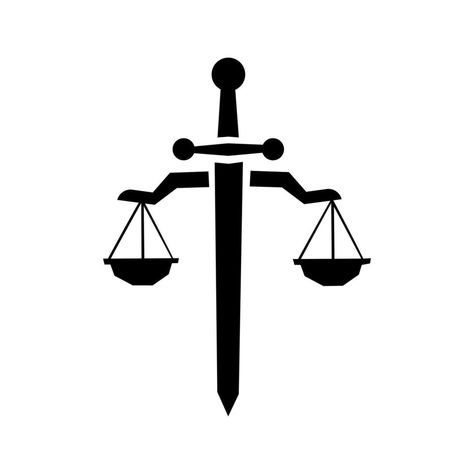 Justice Illustration, Justice Logo, Law Icon, Balance Logo