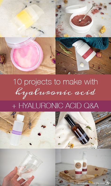 Diy Hyaluronic Acid Serum, Hyaluronic Acid Serum Recipe, Diy Facial Cleanser, Homemade Lotion Recipe, Homemade Scrubs, Hyaluronic Acid Lips, Sage Recipes, Hyaluronic Acid Cream, Hyaluronic Acid Moisturizer