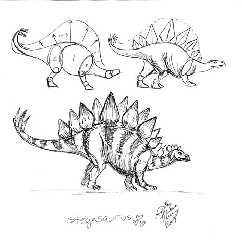 Dinosaur How To Draw, Stegasorus Dinosaur Drawing, Stegasorus Dinosaur, Man Hair Styles, Draw An Elephant, Dino Drawing, Dinosaur Stegosaurus, Dinosaur Sketch, Austin Art