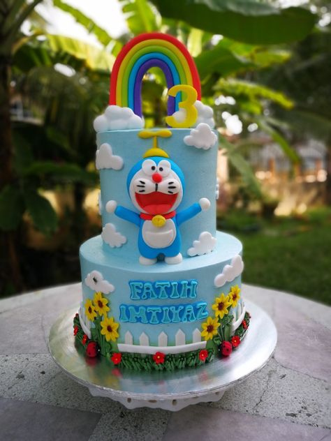 Doraemon Cake Doraemon Theme Cake, Birthday Cake For Papa, Doraemon Cake, Cake Designs For Boy, Doremon Cartoon, Baby Boy Cakes, Diy Cake Decorating, Cake Designs Birthday, Anime Fnaf