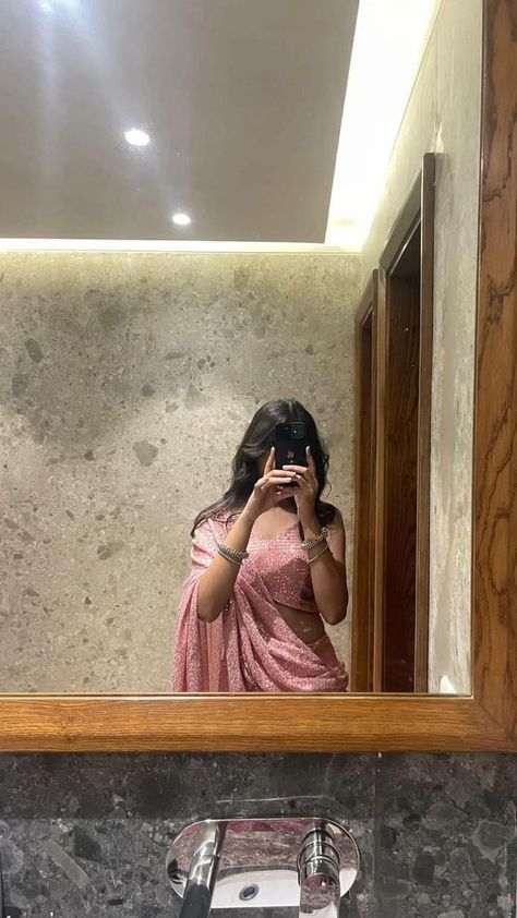 I said in a low voice realising whom was i shouting "maaf kariyega ma… #romance #Romance #amreading #books #wattpad Indian Mirror Selfie, Aesthetic Girl Indian, Indian Aesthetic Girl, Saree Mirror Selfie, Indian Girl Aesthetic, Aesthetic Mirror Pics, Love My Life, Saree Poses, Desi Fashion Casual