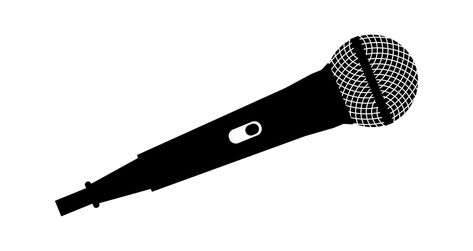 Microphone vector on white background. Mic silhouette. Music, voice, record icon. Recording studio symbol. Flat style vector illustration EPS10 Mic Illustration, Microphone Silhouette, Record Icon, Microphone Vector, Flat Style, Flat Illustration, Recording Studio, Fashion Flats, Vector Art