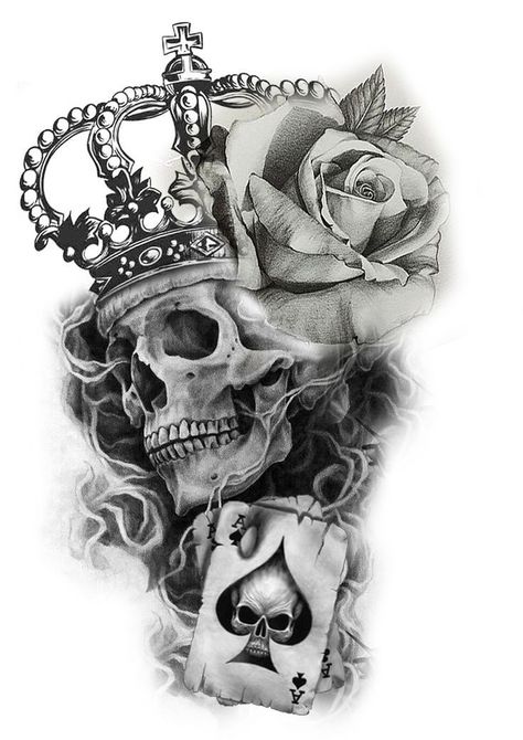 Skull And Crown Tattoo, Skull With Crown Tattoo, Skull And Crown, Tattoo Crane, Skull With Crown, Skull Rose Tattoos, Eyes Tattoo, Crown Tattoo Design, Forarm Tattoos