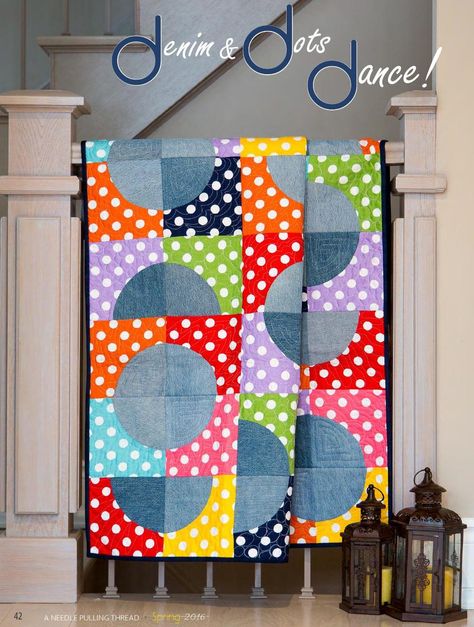 Circle Quilt Patterns, Polka Dot Quilts, Tula Pink Quilt, Drunkards Path Quilt, Charm Pack Quilts, Make A Quilt, Homemade Quilts, Circle Quilts, Childrens Quilts