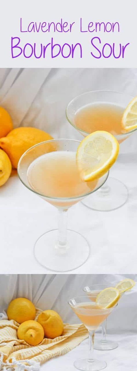 [ad] This Bourbon Sour with Lavender is a sweet spring cocktail!  Mix one up in no time with lavender simple syrup, lemon juice (or Meyer lemon juice), and bourbon.  #Cocktail #Recipe #Bourbon #Sour Easy Spring Cocktails, Lavender Simple Syrup, Bourbon Sour, Morning Cocktail, Bourbon Cocktail Recipe, Spring Cocktail, Bourbon Cocktail, Lavender Recipes, Champagne Brunch