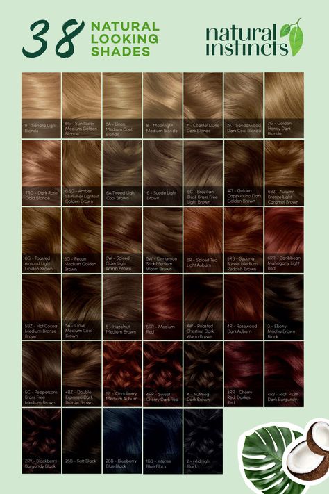 Natural Instincts Hair Color, Hair Dye Natural, Vegan Hair Dye, Clairol Natural, Clairol Natural Instincts, Warm Hair Color, Hair Magic, Light Auburn, Style Sheet