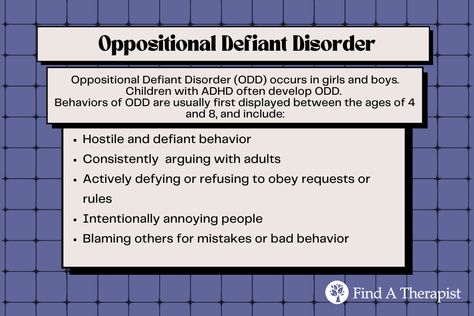 Kids with Oppositional Defiant Disorder display aggressive and instigative behaviors that interfere with their school performance, peer relationships, and home life. Knowing the signs can help with early intervention. Oppositional Defiance, Defiant Behavior, Learning Psychology, School Performance, Oppositional Defiant Disorder, Annoying People, Behavior Interventions, Blaming Others, Early Intervention