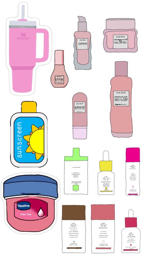 Paper Cosmetics Diy, Paper Duck Skincare, Paper Skincare, Papel Duck, Makeup Printables, Printable Paper Toys Templates, Phone Paper, Paper Makeup, Girly Christmas Gifts