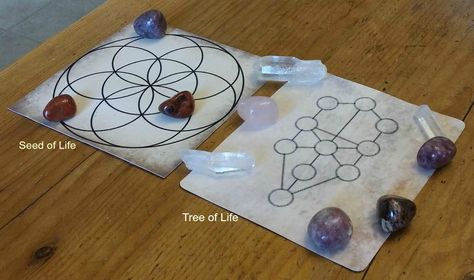 Free Crystal Grid Templates  https://www.mylittlemagicshop.com/blog/free-crystal-grid-templates Crystals Healing Grids, Grid Template, Crystal Place, New Year Is Coming, Sacred Geometry Symbols, Crystal Grids, Amethyst Point, Power Crystals, Smudge Sticks