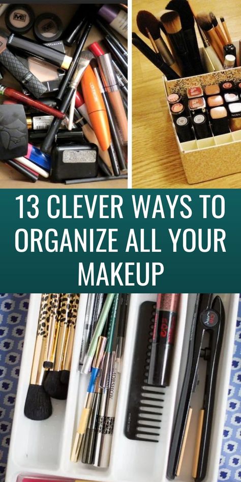 Makeup Storage Hacks, Flowers Pics, Blazers For Men Casual, Makeup Vanities, Diy Makeup Storage, Makeup Station, Makeup For Moms, Makeup Organization Vanity, Small Space Organization