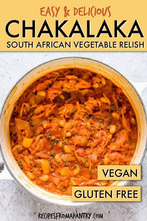 Chakalaka Recipe, South African Recipe, African Recipe, South Africa Food, South African Dishes, Africa Food, African Cooking, African Recipes, Nigerian Food