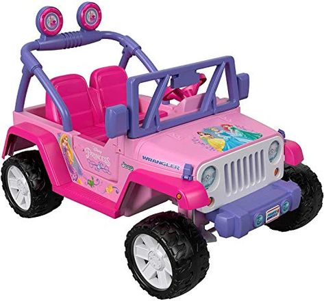 Hot Wheels Jeep, Power Wheels Jeep, Kids Jeep, Princess Adventure, Disney Princess Colors, Pink Jeep, Riding Toys, Power Wheels, Ride On Toys