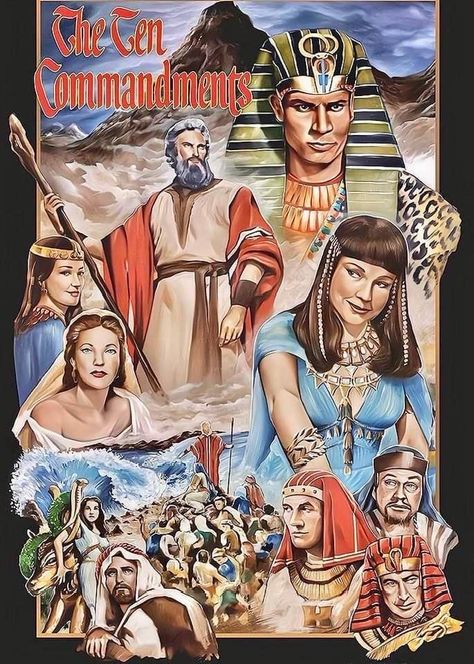 The Ten Commandments, Epic Movie, Ten Commandments, Serie Tv, Movie Poster, See Photo, Photo Gallery, Harley Davidson, Print Quality