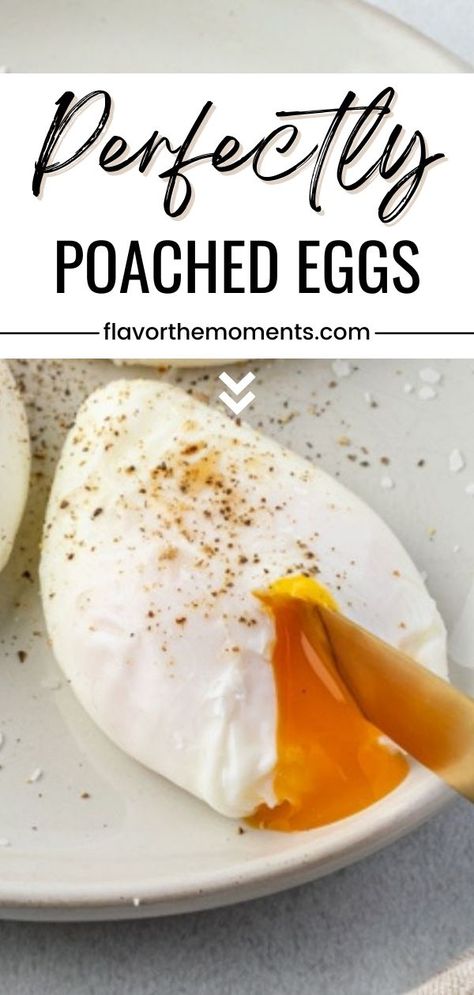 These Perfectly Poached Eggs are so easy to prepare, and the recipe includes cooking times for soft, medium and hard poached eggs to please everyone in the family! I know a lot of people find the concept of making poached eggs intimidating, but this recipe will show you that making them is just as easy (if not easier) than making hard boiled eggs. How To Poach Eggs In Water, Poached Eggs How To, Oven Poached Eggs, Making Poached Eggs, Poached Eggs Recipe, Easy Poached Eggs, Bacon Egg Salad, Soft Poached Eggs, Delicious Healthy Breakfast Recipes