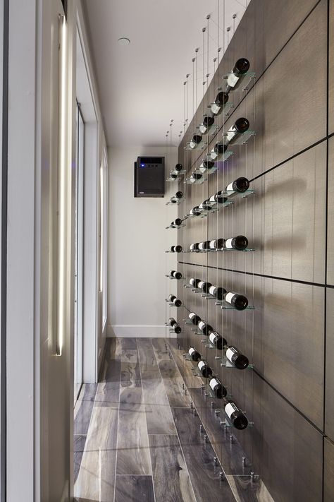 MKPhoto-7393 Wine Wall Display, Wine Cellar Racks, Modern Wine Rack, Modern Luxury Interior, Home Wine Cellars, Custom Wine Cellars, Metal Wine Rack, Wine Cellar Design, Cellar Design