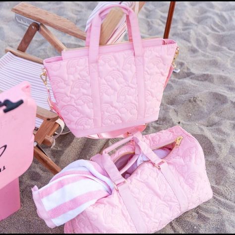 Stoney Clover Lane Pink Puffy Over The Rainbow Mini Tote Nwt Pink Academia, Pink Bags, Inside My Bag, Baby Pink Aesthetic, Stoney Clover Lane, Stoney Clover, Pink Life, Malibu Barbie, Pink Girly Things