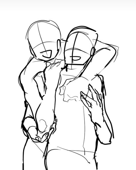 Two Friends Hugging Drawing Reference, Hugging Tightly Reference, 2 People Hugging Drawing, Person Hugging From Behind Reference, Two People Arguing Drawing Reference, Hugging From Behind Drawing, Hug From Behind Drawing Reference, Hugging Reference, Two People Hugging