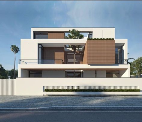 V Ray Render Sketchup, Indian House Exterior Design, Modern Brick House, Modern Bungalow Exterior, Commercial Design Exterior, House Outer Design, Renovation Architecture, Architecture Elevation, Facade Architecture Design