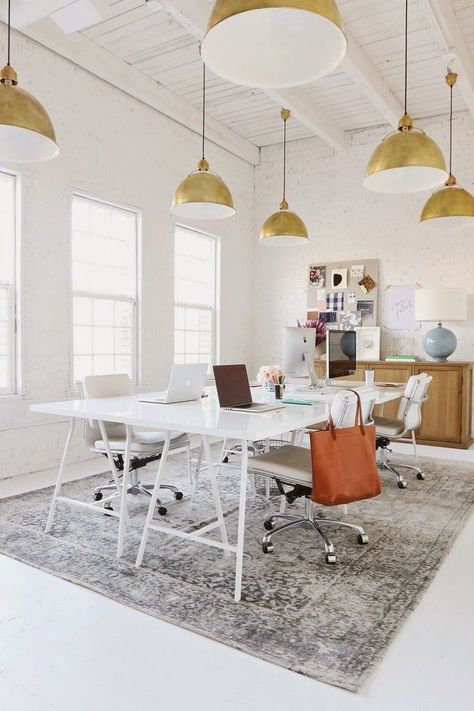 Savor Home: INTERIORS: STUDIO MCGEE Studio Mcgee Office, Studio House, Creative Workspace, Workspace Inspiration, Bureau Design, Office Workspace, Workspace Design, Studio Mcgee, White Table