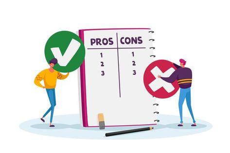 Pros And Cons List, Check Mark, Male Characters, Mark Cross, Pros And Cons, Premium Vector, Art Sketches, Graphic Resources, Family Guy