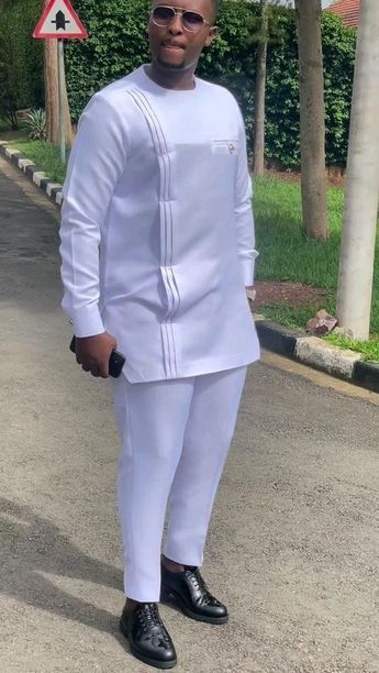 All White African Outfit Men, Man Traditional Wear African Men, Mens Senator Styles, Senators Wear For Men, African Outfits Men, Mens African Wear Designs, Latest Senator Styles For Men, African Men Fashion Shirts, Senator Wears For Men Latest