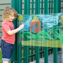 Outdoor Mark Making, Kids Outdoor Spaces, Eyfs Outdoor Area, Preschool Playground, Numeracy Activities, Summer Homeschool, Preschool Garden, Classroom Interior, Outdoor Learning Spaces