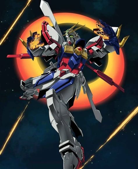 Planet Gundam on Instagram: “#Artwork : #illustration Burning/God Gundam  Source : @pinterest  ____________________________________ #gundam #gunplabuilder #geek #nerd…” Burning Gundam, God Gundam, G Gundam, Mobile Fighter G Gundam, Outlaw Star, Dragon Wallpaper Iphone, Gundam Astray, Gundam Mobile Suit, Mech Suit